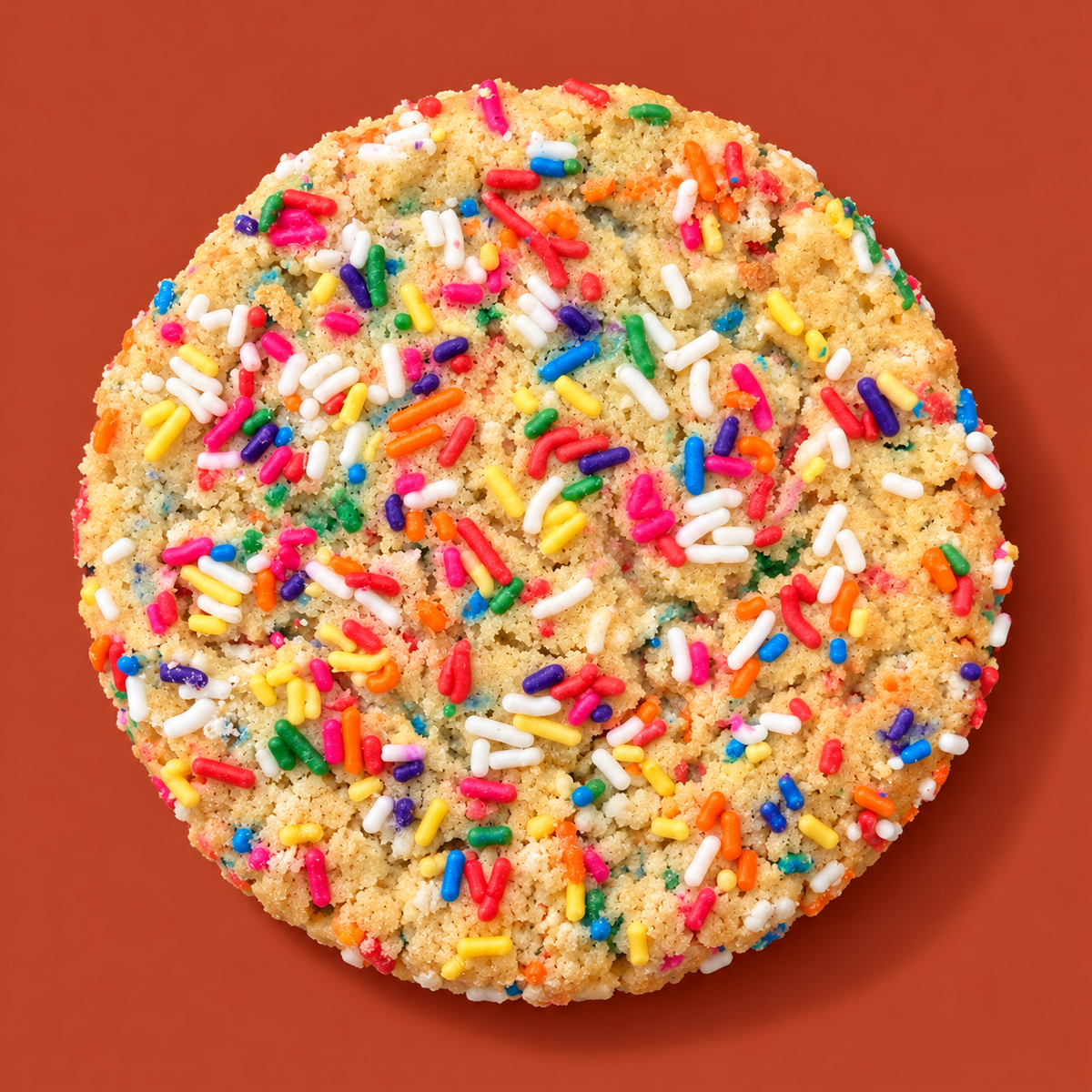 AI-styled Confetti portrait based on our real cookie photography