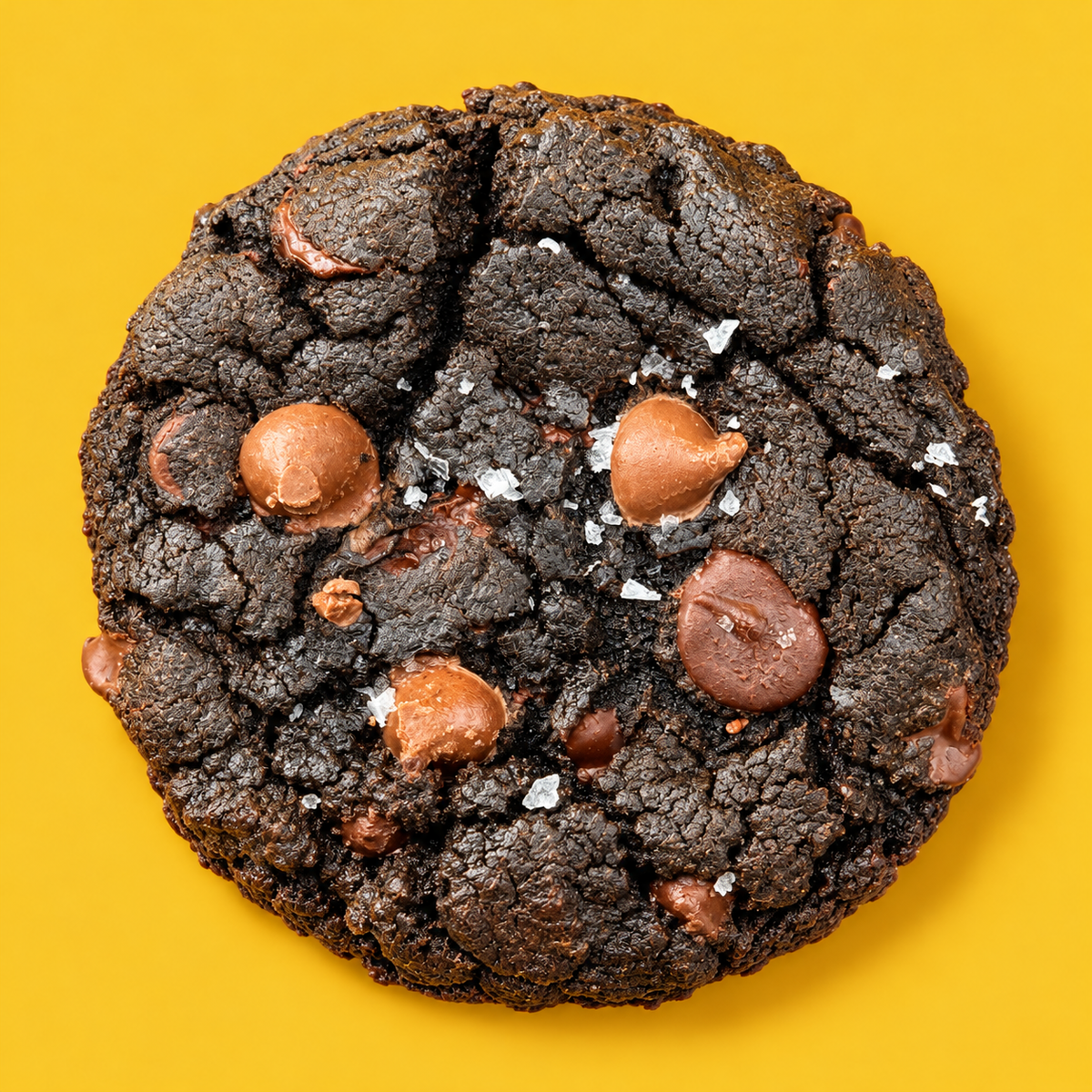 AI-styled Double Chocolate portrait based on our real cookie photography